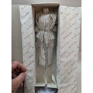 Princess Diana Royal Wardrobe Collection Danbury Mint Taupe-White Stripe Ensembl